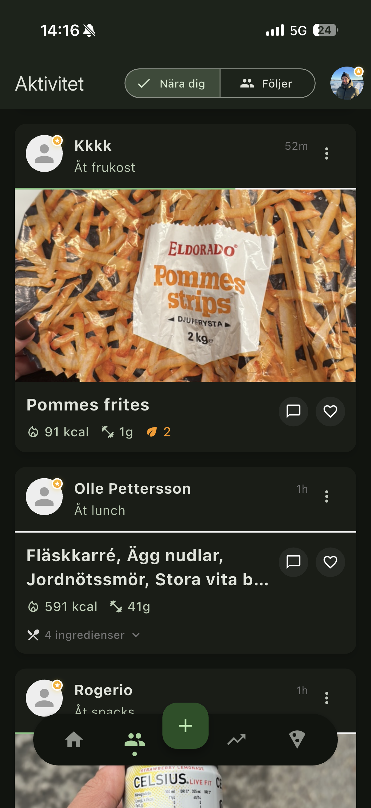 Makromat app statistik och uppföljning